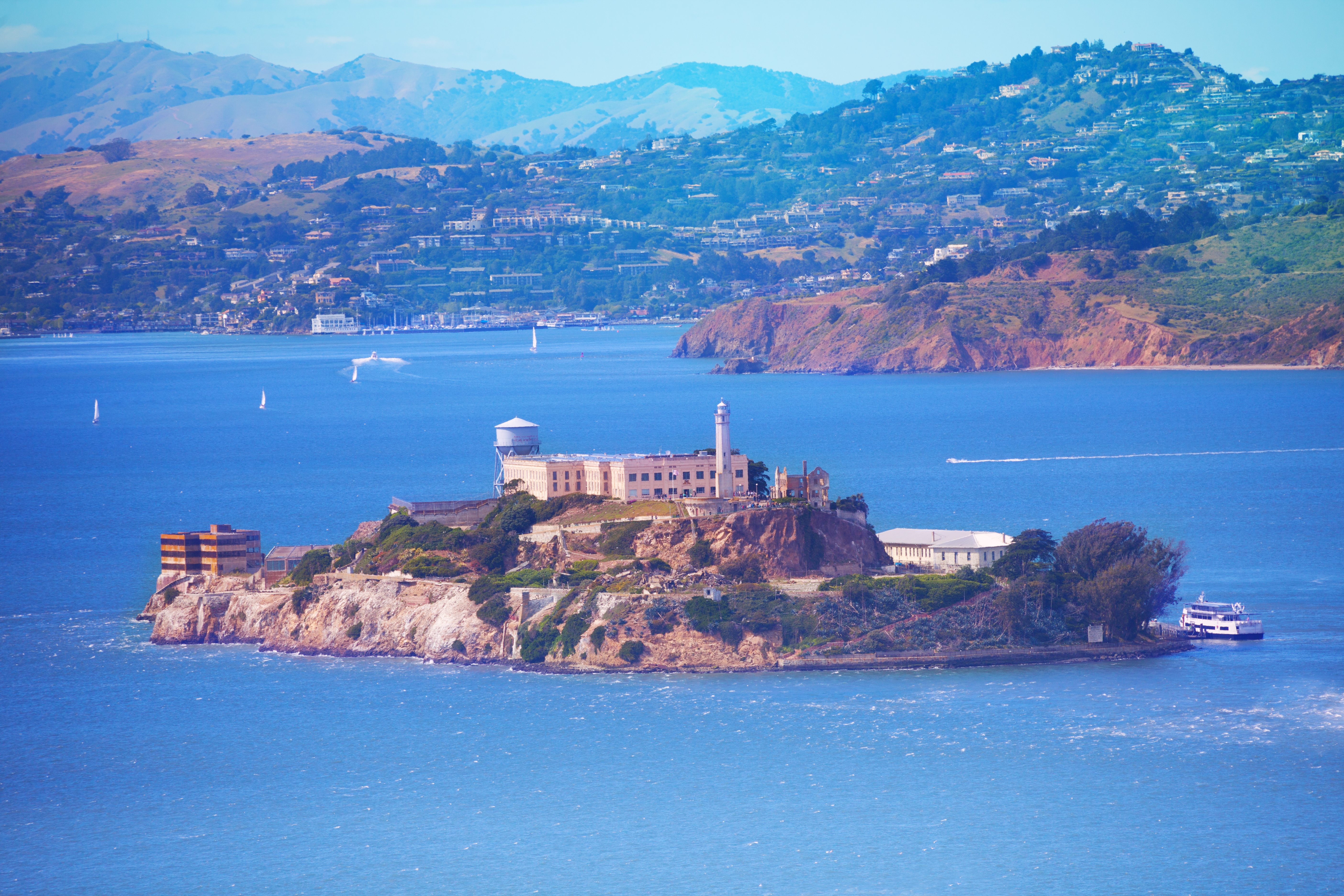San Francisco bay and Alcatraz island