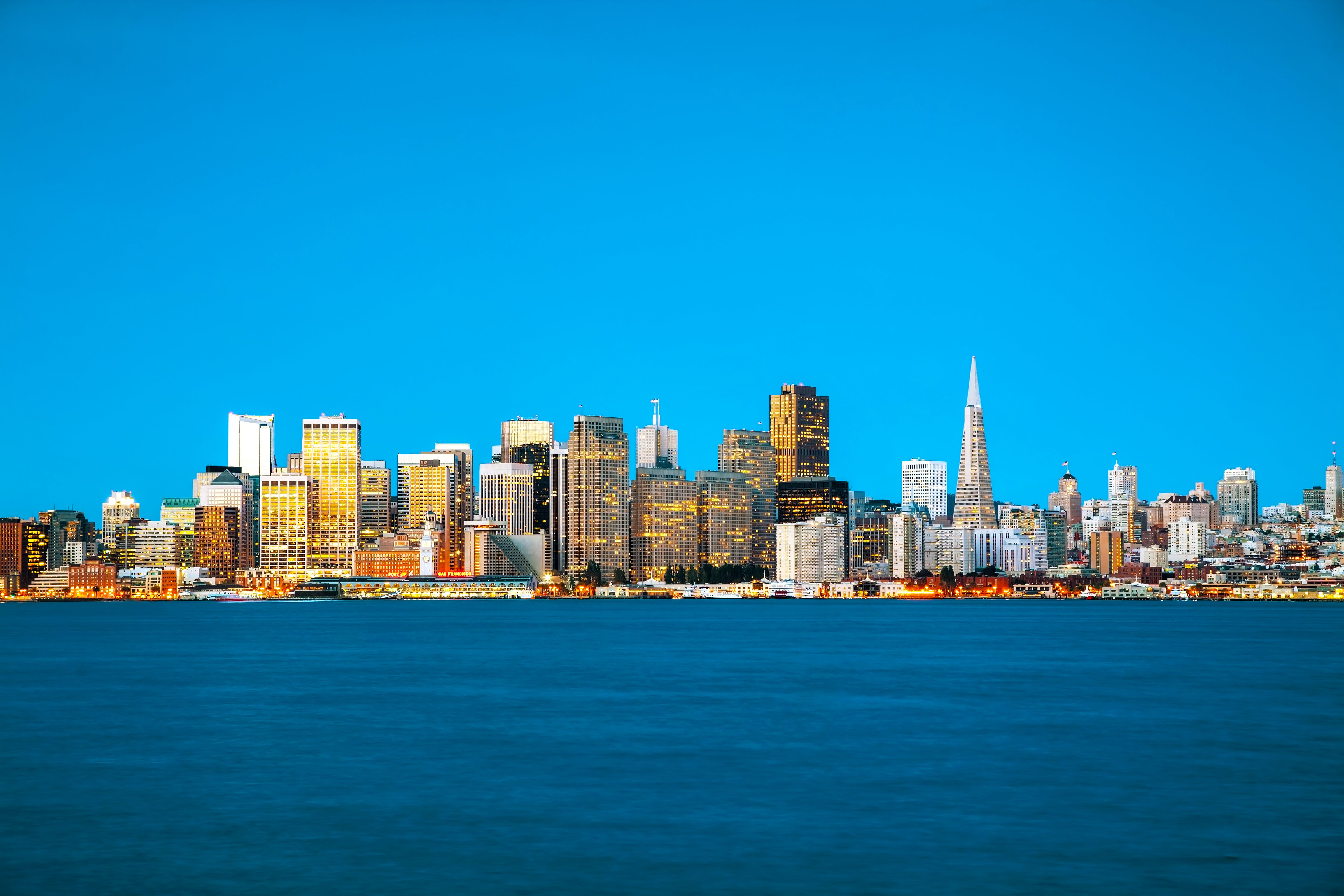 San Francisco cityscape as seen from Treasure Island